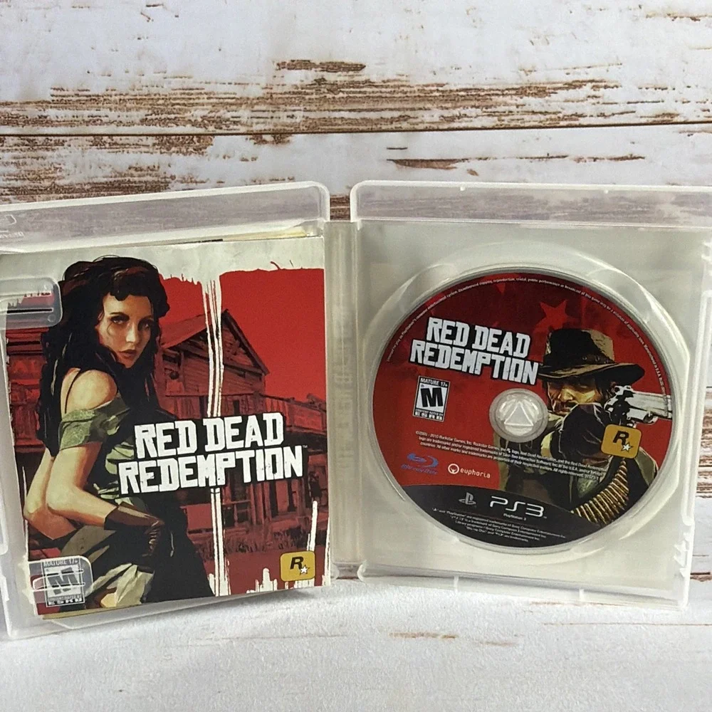 Red Dead Redemption PS3 2010 Map & Manual Tested